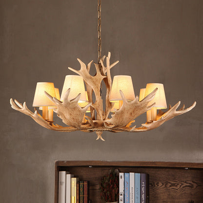 Laurent Rustic Conical Shade Chandelier Pendant Light