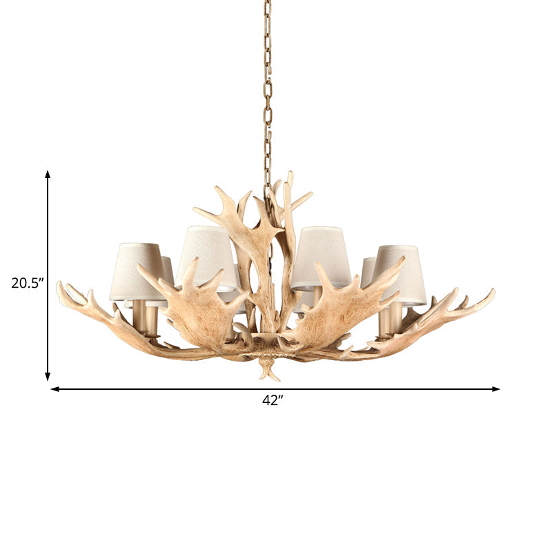 Laurent Rustic Conical Shade Chandelier Pendant Light
