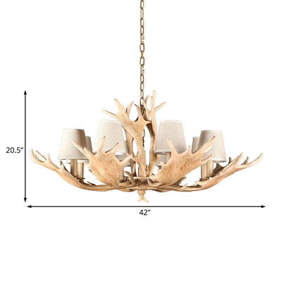 Laurent Rustic Conical Shade Chandelier Pendant Light