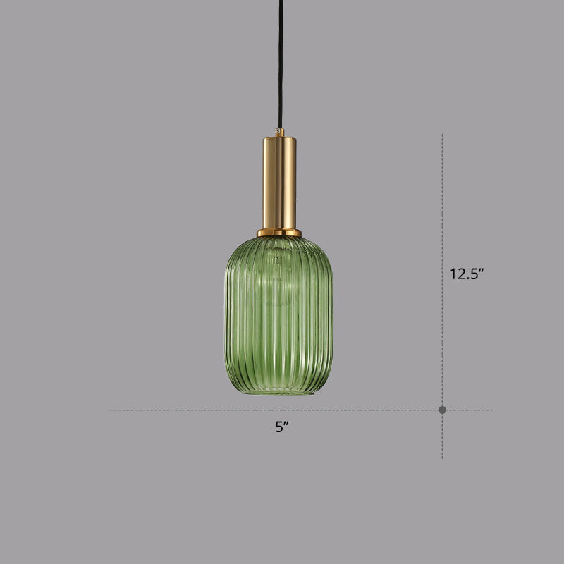 Mathilde Ribbed Bottle Pendant Light