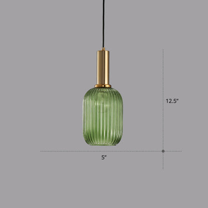 Mathilde Ribbed Bottle Pendant Light