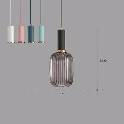 Mathilde Ribbed Bottle Pendant Light