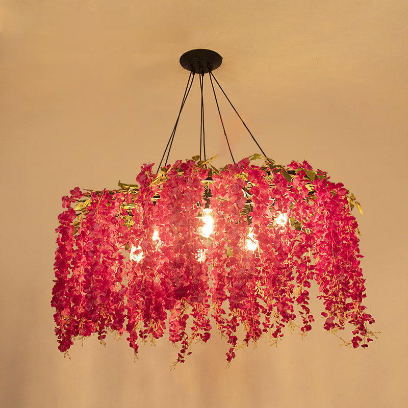 Élodie Floral Art Deco Pendant Chandelier Light