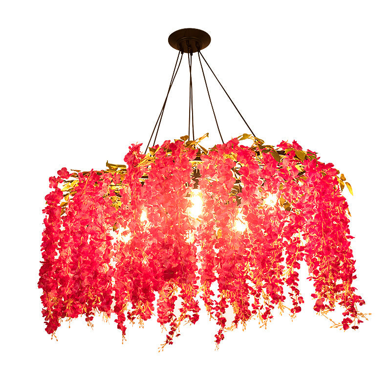 Élodie Floral Art Deco Pendant Chandelier Light