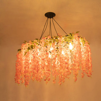 Élodie Floral Art Deco Pendant Chandelier Light