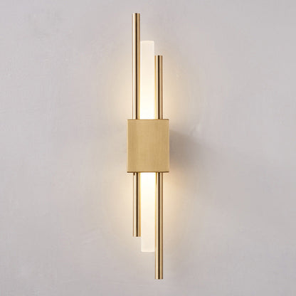 Camille Rod Acrylic LED Wall Light Gold/Black