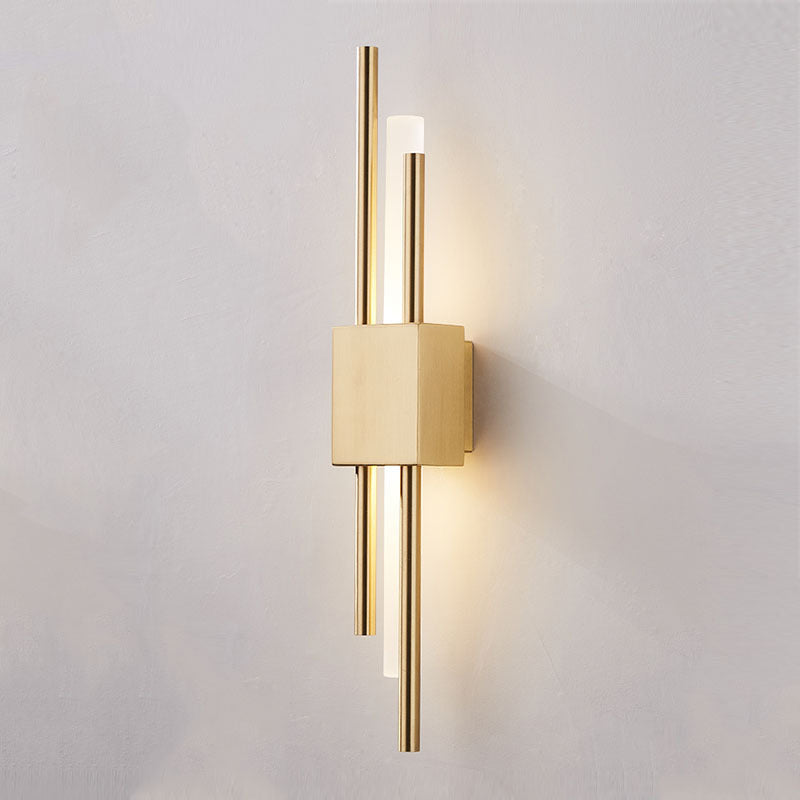 Camille Rod Acrylic LED Wall Light Gold/Black