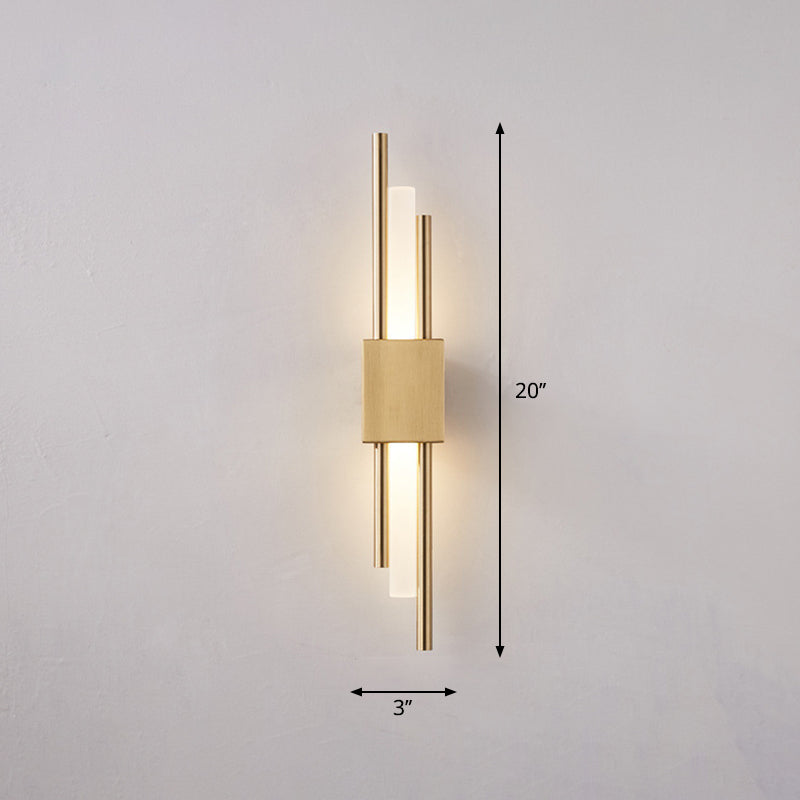 Camille Rod Acrylic LED Wall Light Gold/Black