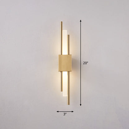 Camille Rod Acrylic LED Wall Light Gold/Black