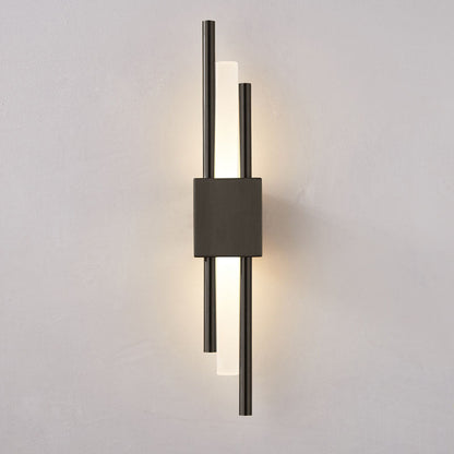 Camille Rod Acrylic LED Wall Light Gold/Black