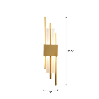 Camille Rod Acrylic LED Wall Light Gold/Black