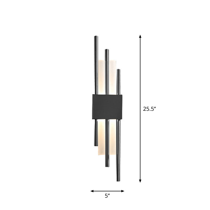 Camille Rod Acrylic LED Wall Light Gold/Black