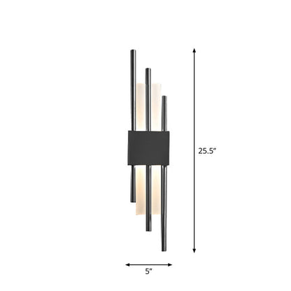 Camille Rod Acrylic LED Wall Light Gold/Black