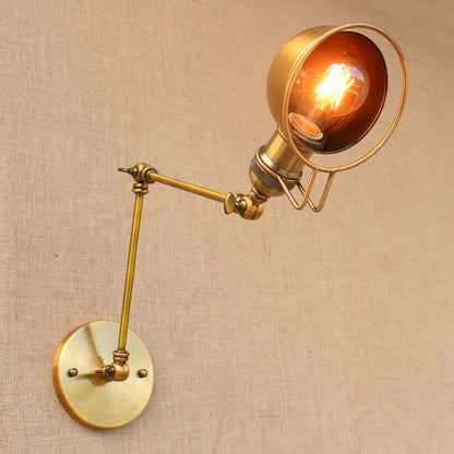 Hudson Vintage Industrial Swing Arm Wall Lamp
