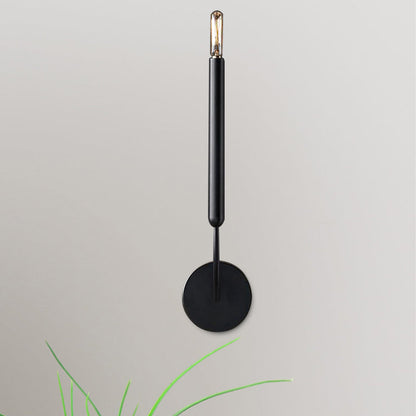 Adeline Tube Wall Sconce in Black and Brass