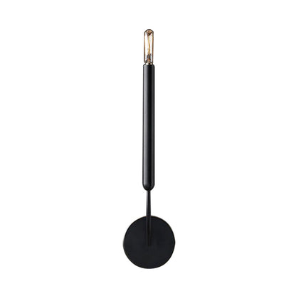 Adeline Tube Wall Sconce in Black and Brass