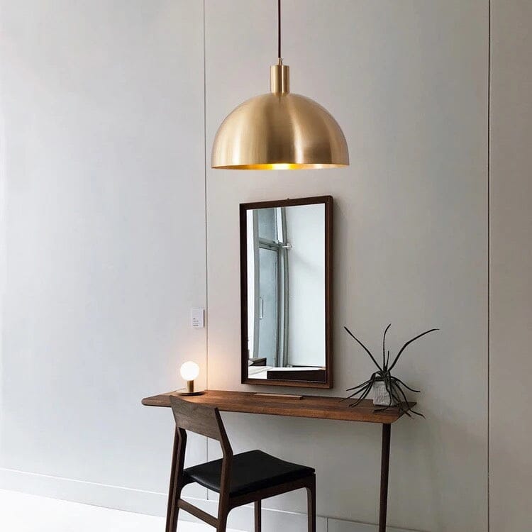Marguerite Brass Lustre Pendant