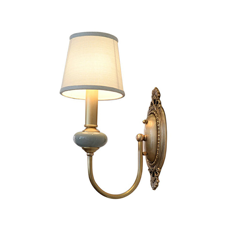 Clémence Brass Swoop Arm Wall Sconce