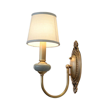 Clémence Brass Swoop Arm Wall Sconce