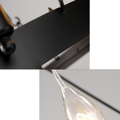 Camille Industrial Black Circle Chandelier 12/18-Light Pendant