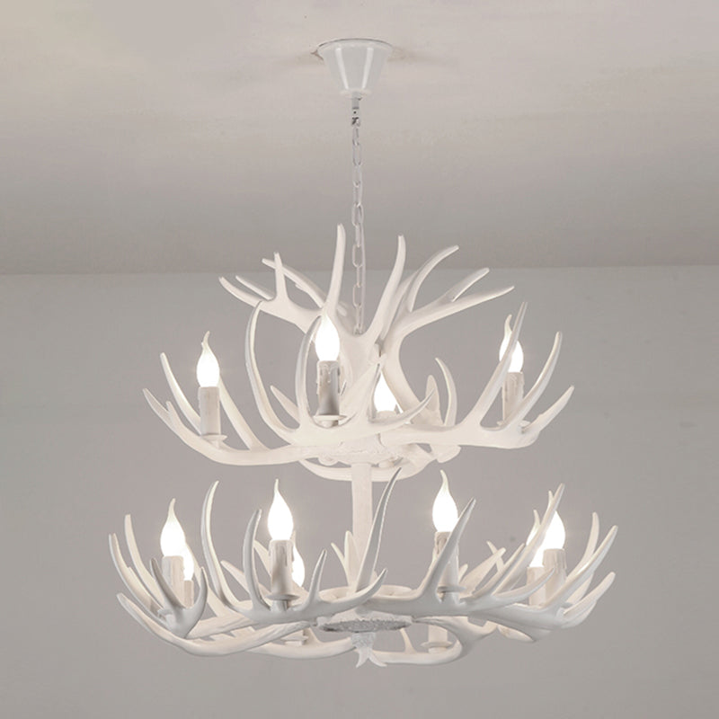 Madeleine Rustic Antler Candelabra Chandelier Pendant Light