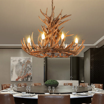 Madeleine Rustic Antler Candelabra Chandelier Pendant Light