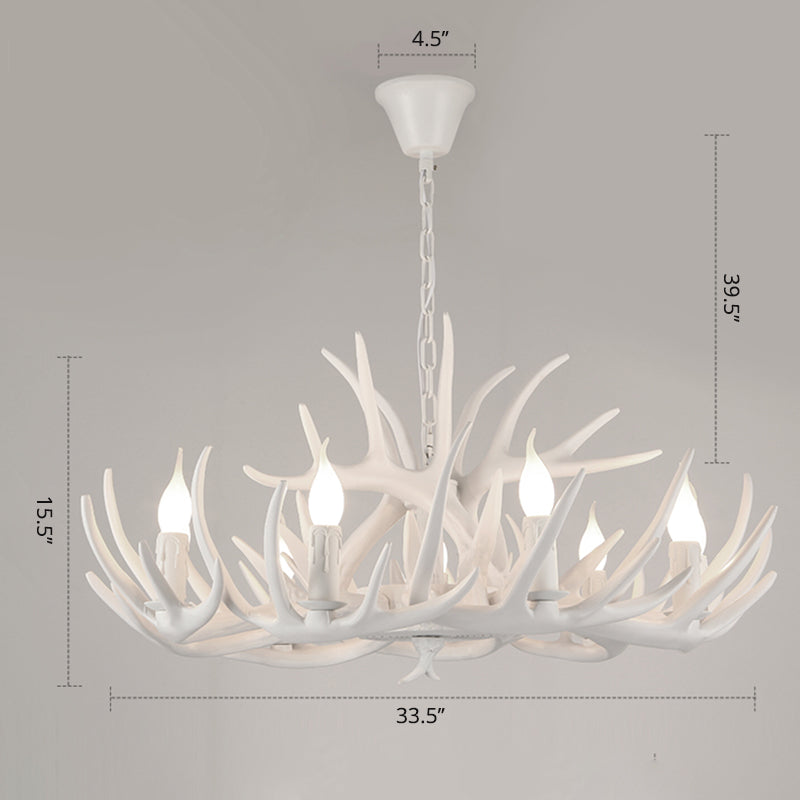 Madeleine Rustic Antler Candelabra Chandelier Pendant Light