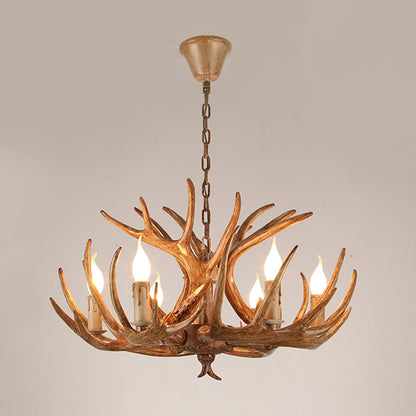 Madeleine Rustic Antler Candelabra Chandelier Pendant Light