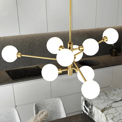 Aurélie Sputnik Glass Chandelier 3 Tier Modern Pendant