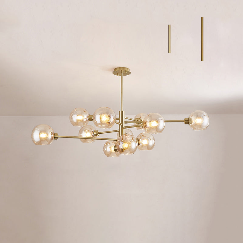 Aurélie Sputnik Glass Chandelier 3 Tier Modern Pendant