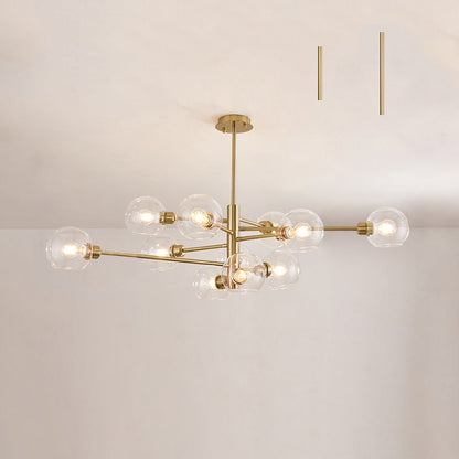 Aurélie Sputnik Glass Chandelier 3 Tier Modern Pendant