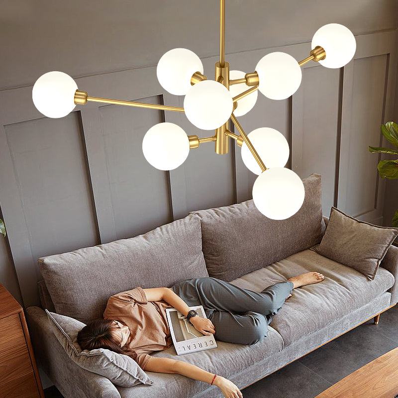 Aurélie Sputnik Glass Chandelier 3 Tier Modern Pendant