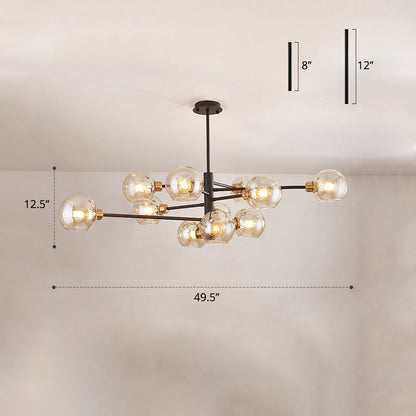 Aurélie Sputnik Glass Chandelier 3 Tier Modern Pendant
