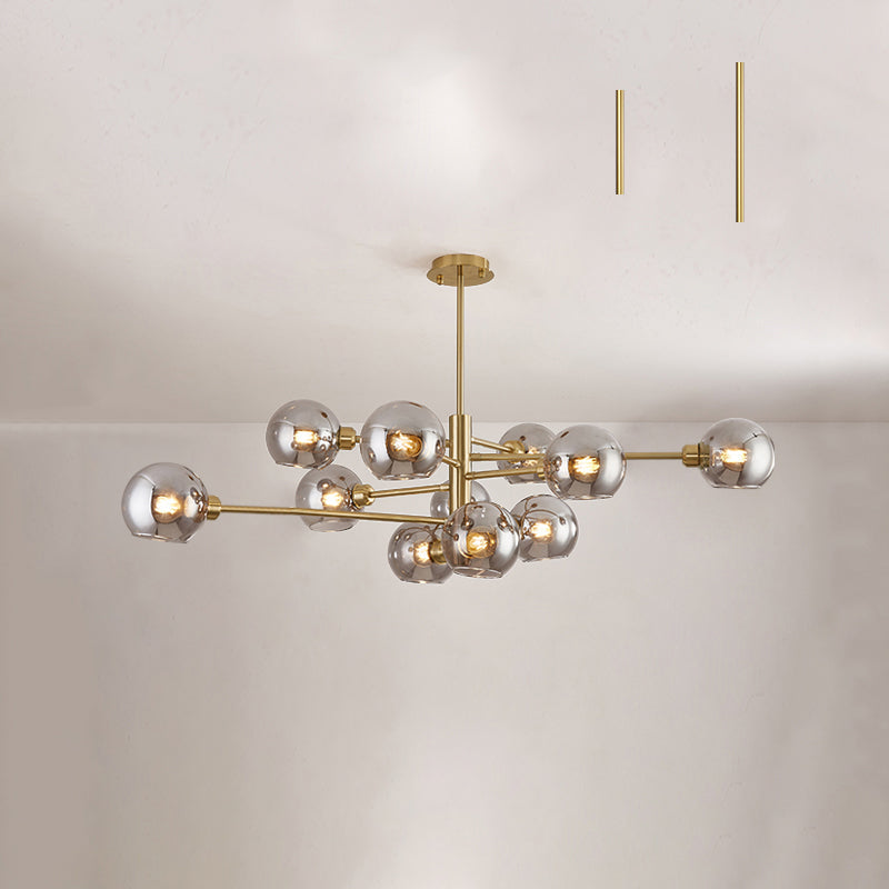 Aurélie Sputnik Glass Chandelier 3 Tier Modern Pendant