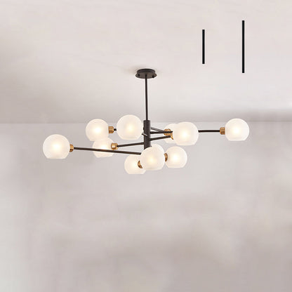 Aurélie Sputnik Glass Chandelier 3 Tier Modern Pendant