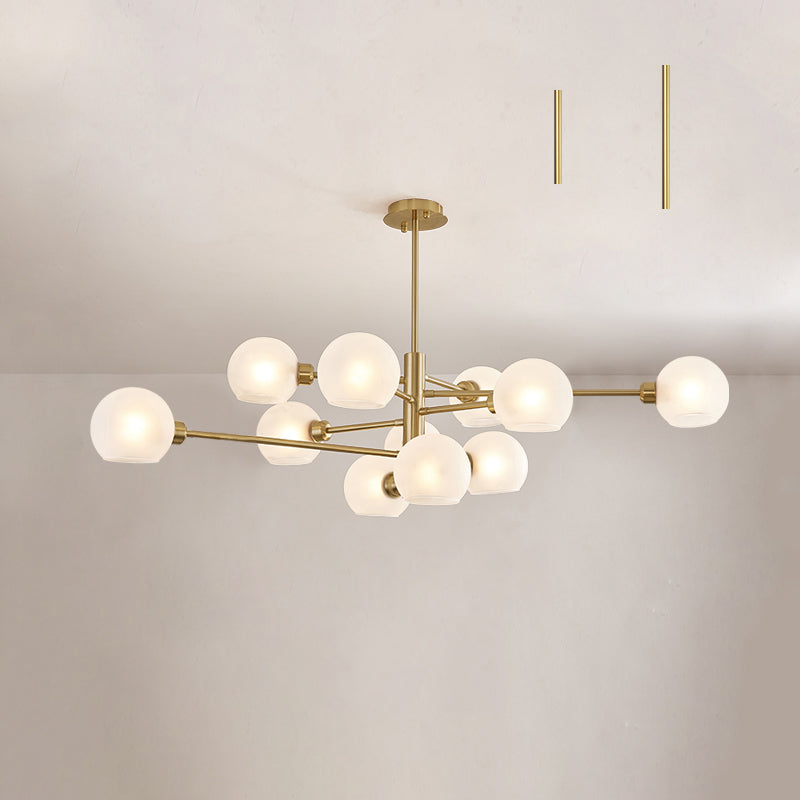 Aurélie Sputnik Glass Chandelier 3 Tier Modern Pendant