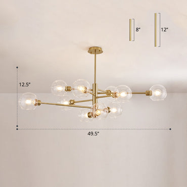 Aurélie Sputnik Glass Chandelier 3 Tier Modern Pendant