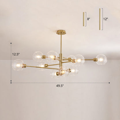 Aurélie Sputnik Glass Chandelier 3 Tier Modern Pendant