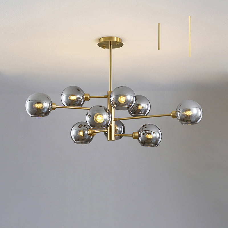 Aurélie Sputnik Glass Chandelier 3 Tier Modern Pendant