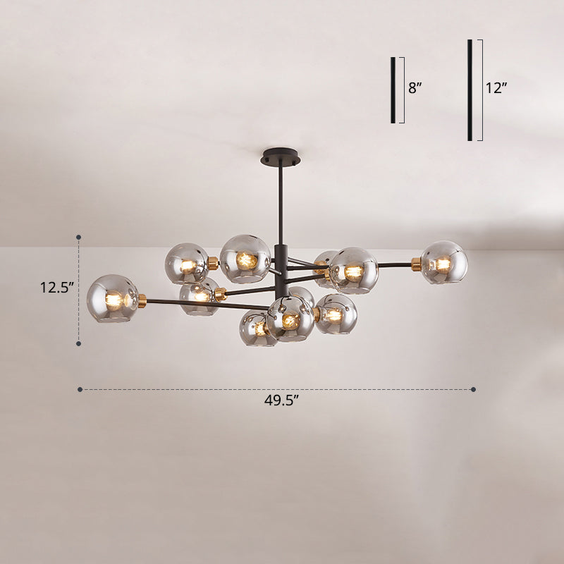 Aurélie Sputnik Glass Chandelier 3 Tier Modern Pendant