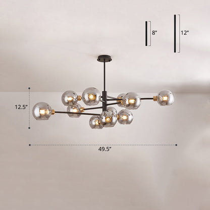 Aurélie Sputnik Glass Chandelier 3 Tier Modern Pendant