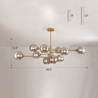 Aurélie Sputnik Glass Chandelier 3 Tier Modern Pendant