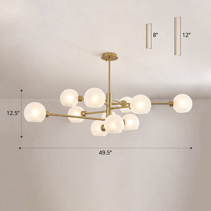 Aurélie Sputnik Glass Chandelier 3 Tier Modern Pendant