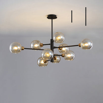 Aurélie Sputnik Glass Chandelier 3 Tier Modern Pendant