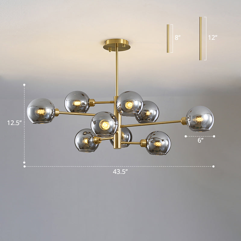 Aurélie Sputnik Glass Chandelier 3 Tier Modern Pendant