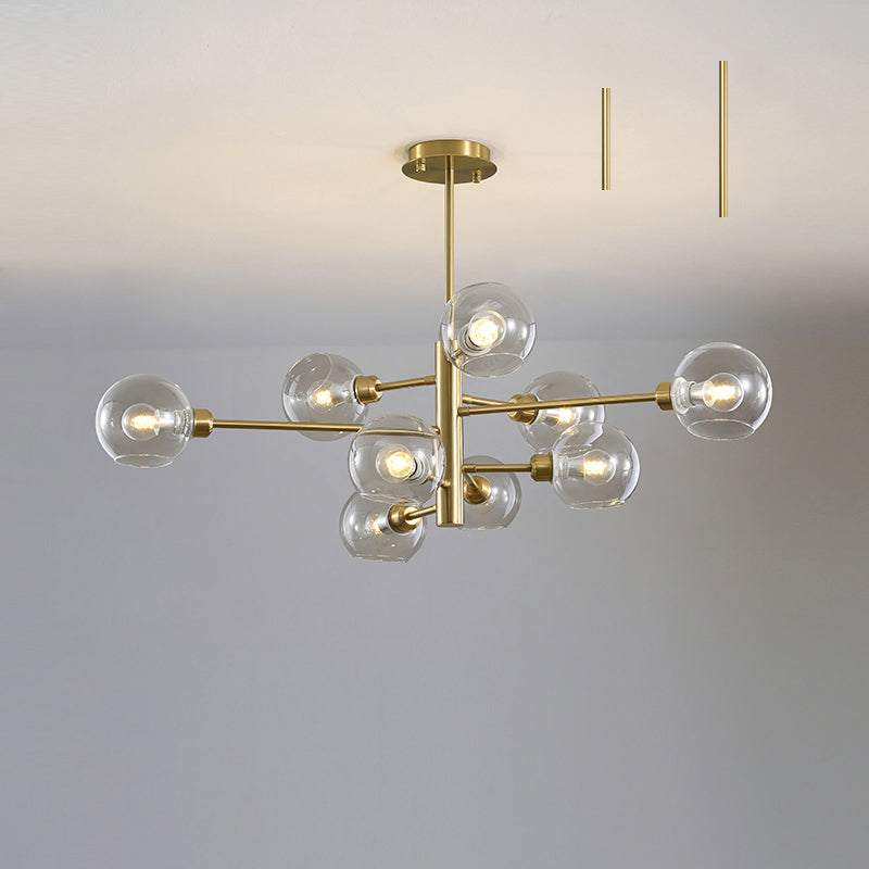 Aurélie Sputnik Glass Chandelier 3 Tier Modern Pendant