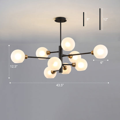 Aurélie Sputnik Glass Chandelier 3 Tier Modern Pendant