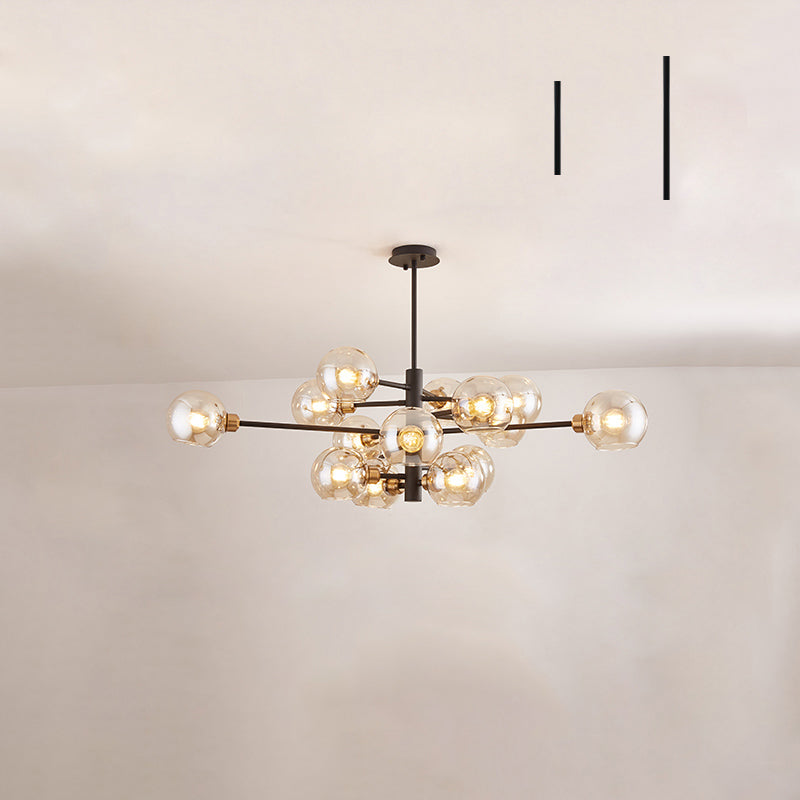 Aurélie Sputnik Glass Chandelier 3 Tier Modern Pendant