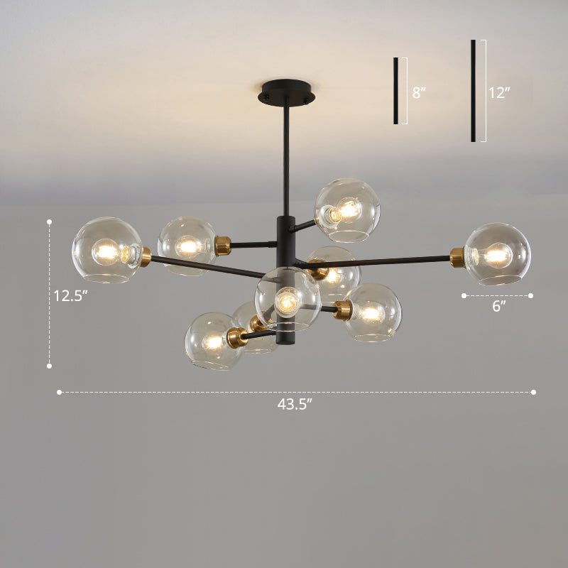 Aurélie Sputnik Glass Chandelier 3 Tier Modern Pendant