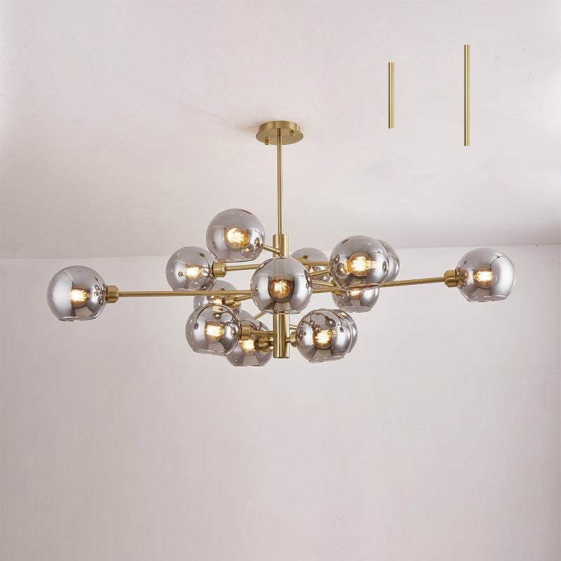 Aurélie Sputnik Glass Chandelier 3 Tier Modern Pendant